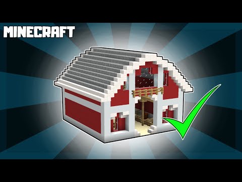 MINECRAFT | How to Build a RED BARN! 1.17.1