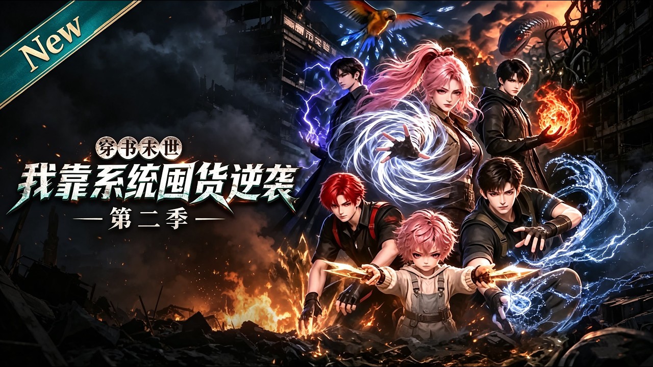 🔥新番❤️‍🔥《穿书末世我靠系统囤货逆袭》第二季｜穿成末世炮灰鹿南歌手握顶级空间与精神异能｜带领异能小队闯废土回京，对抗尸潮变异兽，收服异兽伙伴绝境翻盘