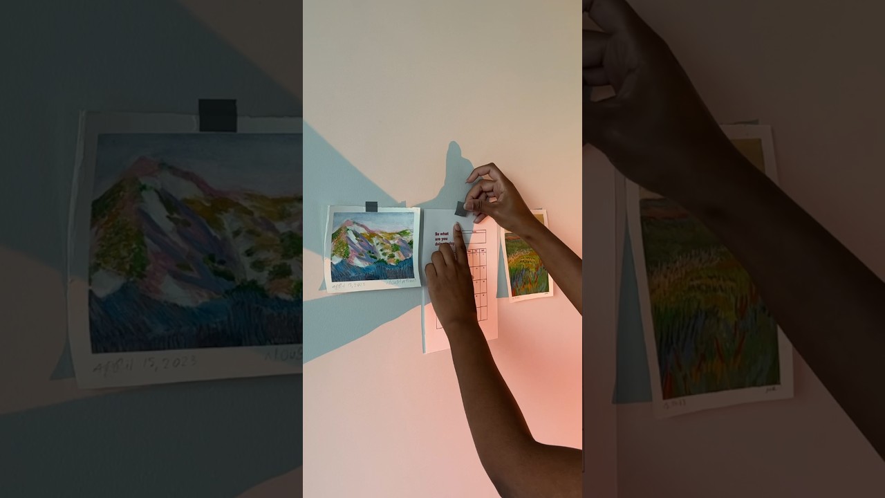 Designing a wall calendar at home #shorts #diyprojects