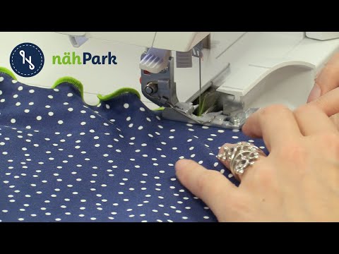 Bernina L850 Overlocker -  den Rollsaum nähen