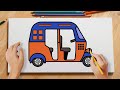 How To Draw A Tuk Tuk