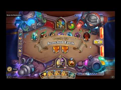 Solution Puzzle Lab Board Clear: Scorched Earth - Dexter (7/8), Hearthstone Boomsday