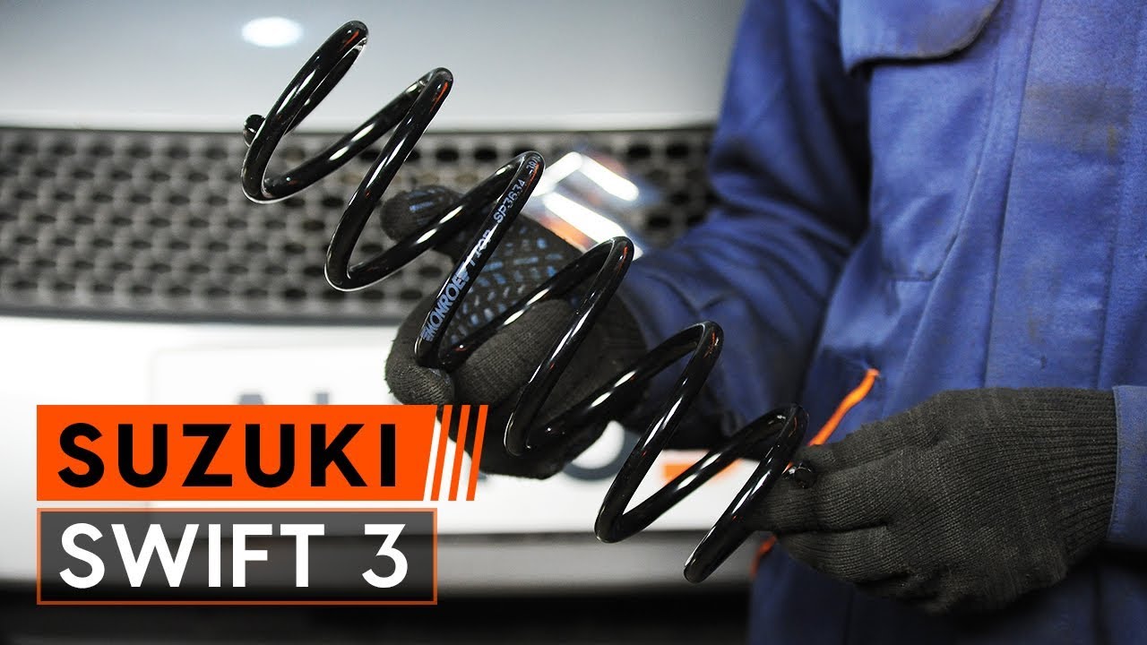 Kuinka vaihtaa jousi taakse Suzuki Swift MK3-autoon – vaihto-ohje