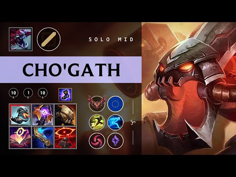 Cho'Gath Mid vs Zac - EUW Grandmaster Patch 26.02