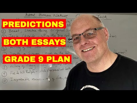 Lord of the Flies Prediction and Essay Plan