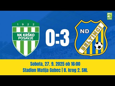 Vrhunci tekme, 8. krog 2. SNL: Krško Posavje - Beltinci Klima Tratnjek 0:3 (0:1)