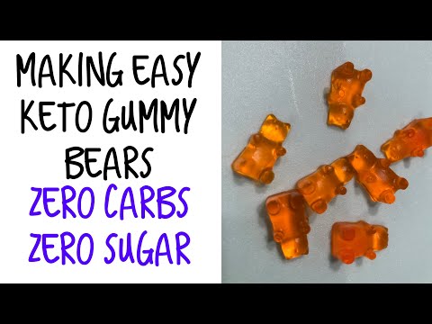 How to make the best easy Keto sugar free zero carb gummy bears gummies recipe