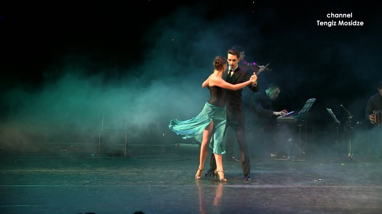 "Cafe Dominguez". Daniel Serditov and Dina Goidenko with “Pasional orquesta”. Танго 2016.