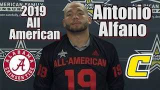 Alabama Commit Antonio Alfano&#39;s 2019 All American Jersey Presentation