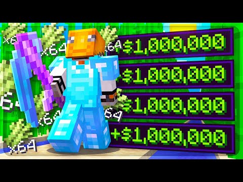 MAKE MONEY FAST WITH NO RANK on SKYBLOCK SERVERS! | Minecraft Skyblock | EnchantedMC [1]