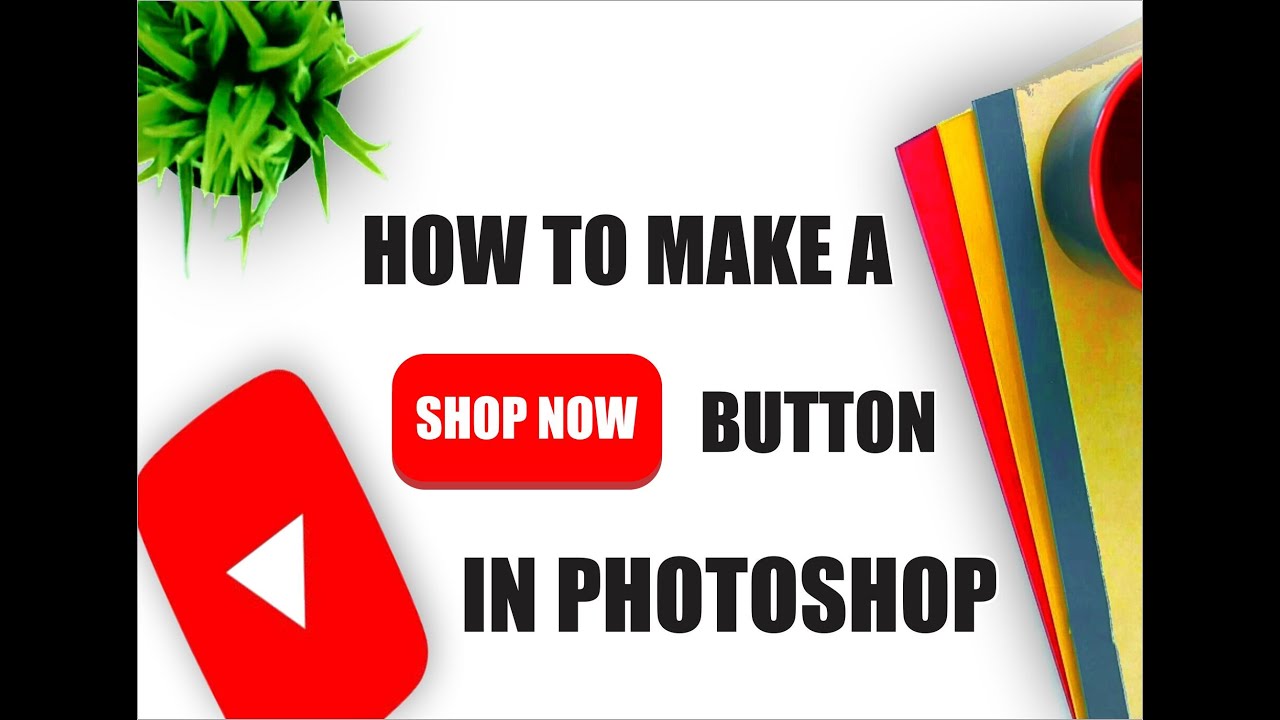 How to Create Shop Now Button in 2 Minutes | Adobe Photoshop Tutorials | Adobe Photoshop | #howto