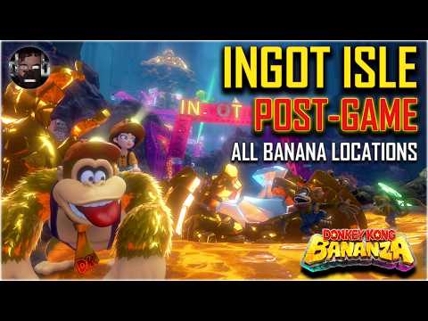 Ingot Isle (SL10) All Post-Game Bananadium Gems - Donkey Kong Bananza