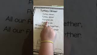Thanksgiving Poem for Kids: Turkey Dinner
