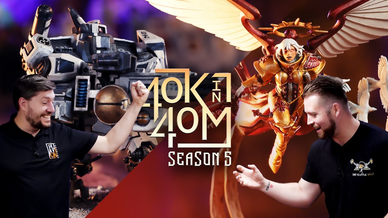 Adepta Sororitas vs Tau. Bricky vs Nick. Warhammer 40k in 40 minutes