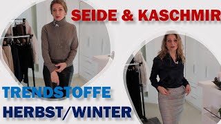 Trends Herbst Winter Fashion 2020 Stoff Seide Kaschmir Basic Looks Outfit Mode Lilysilk Geschenke