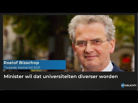 Uitgelicht! 27 november 2020 - Roelof Bisschop (SGP) diversiteitsofficieren op universiteiten