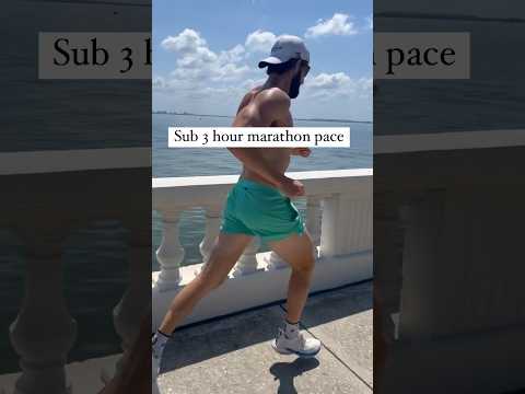 What sub 3 hr marathon pace looks like (6:50 min / mile) 😅🔥