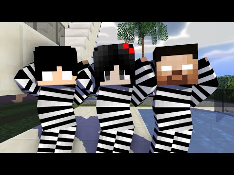 MONSTER SCHOOL :CHICKEN WING MEME PRISON HEROBRINE FAMILY - MINECRAFT ANIMATION