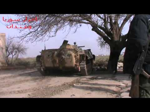 استهداف نقاط قوات النظام في ناحية كويرس بواسطة عربة بي ام بي من قبل لواء أحرار سوريا وعندان