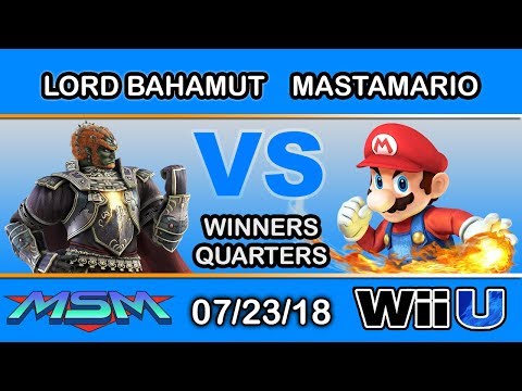 MSM 156 - NSD | Lord Bahamut (Ganondorf) Vs Mastamario (Mario) Winners Quarters - Smash 4
