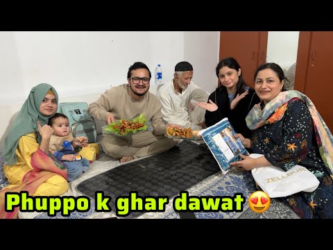 Saal ki pehli dawat phuppo k ghar loot lii😂||special surprise for phuppo❤️