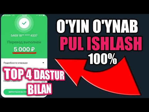 O'yin o'ynab pul ishlash - Internetda Pul ishlash | Daromad olish 2020