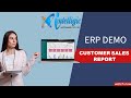 How to Add Customer sales report secuERP demo