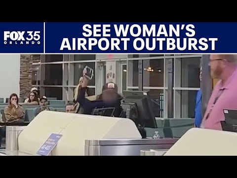 Woman screams at, attacks Orlando airport staff in wild outburst