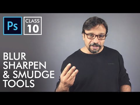 Blur Sharpen Smudge Tools Adobe Photoshop for Beginners Class 10 Urdu Hindi