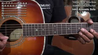 ORDINARY WORLD Duran Duran Guitar Chords &amp; Solo Lesson Tutorial @EricBlackmonGuitar