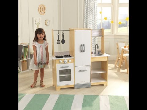 Cuisine enfant moderne day blanche et bois naturel Kidkraft 53423