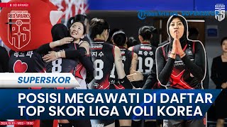 POSISI MEGAWATI DI DAFTAR TOP SKOR Liga Voli Korea, Tempel Victoria yang Tembus 100 Poin