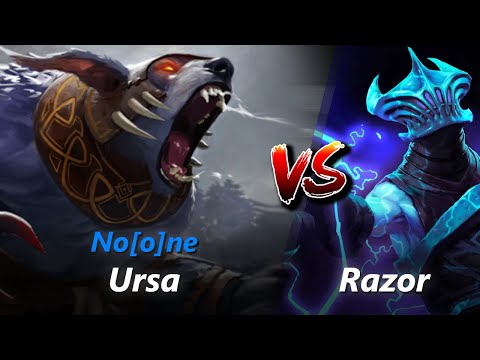 No[o]ne safelane Ursa vs Razor/Tiny | First 10 minutes