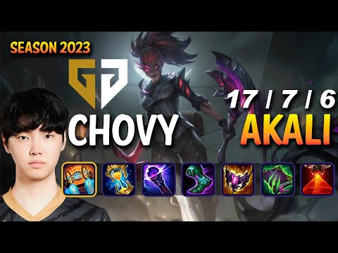 GEN Chovy AKALI vs AZIR Mid - Patch 13.20 KR Ranked