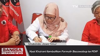Wakil Bupati Situbondo Kembalikan Formulir Bacawabup ke PDIP