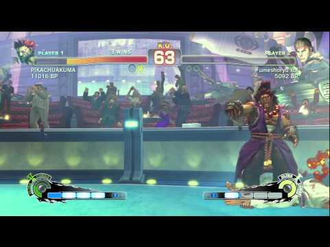 umeshoryu xbl ( RYU ) VS JR RODRIGUEZ ( AKUMA ) SSFIV ENDLESS BATTLE MATCH ON XBOX 360 GAMES 6-10