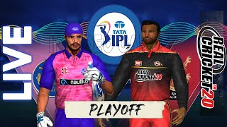 Play Off 𝗿𝗿 𝘃𝘀 𝗿𝗰𝗯 Rajasthan Royals vs Royal Challengers Bangalore Live IPL Prediction Real Cricket