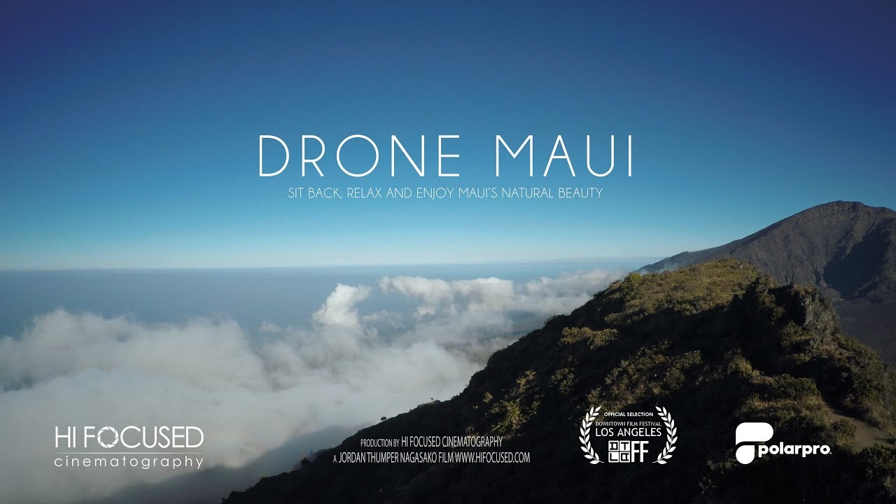 Drone Maui in 4K  / Aerial Maui Film / Lahaina Front St