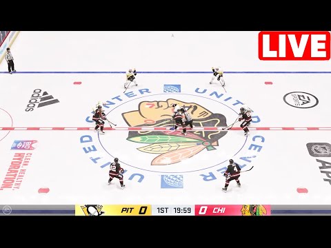NHL LIVE - Chicago Blackhawks vs Pittsburgh Penguins - 15th Feb 2024 | Full Game Highlights NHL 24