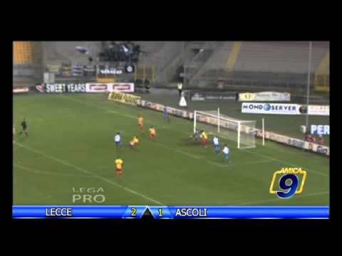 Lecce - Ascoli 2-1 HD | Sintesi | Prima Div. Gir.B 26^ Giornata 2/3/2014