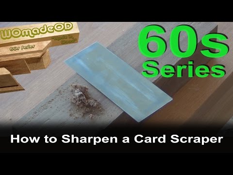 How to Sharpen a Card Scraper in 60sec