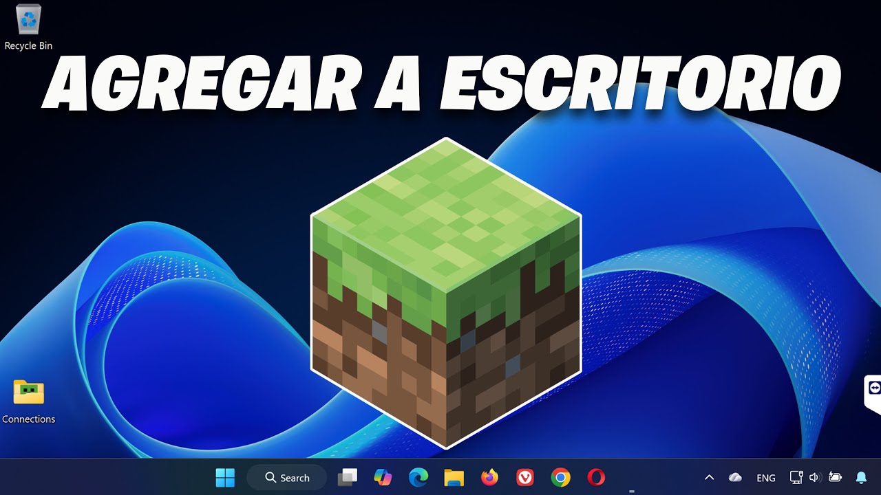 Cómo Agregar el Minecraft Launcher al Escritorio | Acceso Directo en Windows🟩