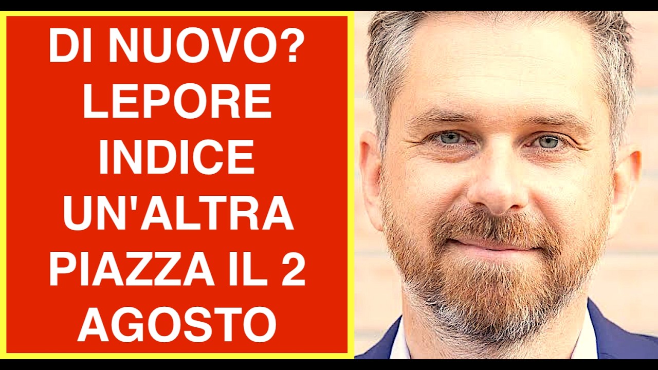 DI NUOVO? LEPORE INDICE UN'ALTRA PIAZZA IL 2 DI AGOSTO A BOLOGNA