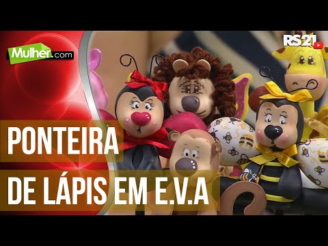 Mulher.com - 29/09/2016 - Ovelhinha ponteira de lápis em E.V.A - Rosemary Ansante P2