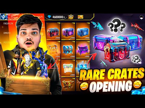 Free Fire I Spend ₹10,000Diamonds In Crates Opening 😍📦For RareBundles And GunSkins -Garena Free Fire