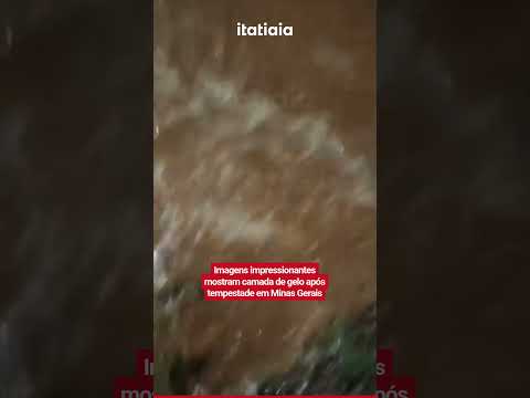 IMAGENS IMPRESSIONAM AO MOSTRAR CAMADA DE GELO APÓS CHUVA INTENSA EM MINAS GERAIS