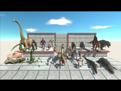 2vs2 BATTLE Factions BOSS & MINI BOSS - Animal Revolt Battle Simulator ARBS