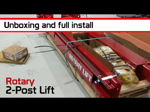 Rotary Lift Installation: Complete unboxing and full Install