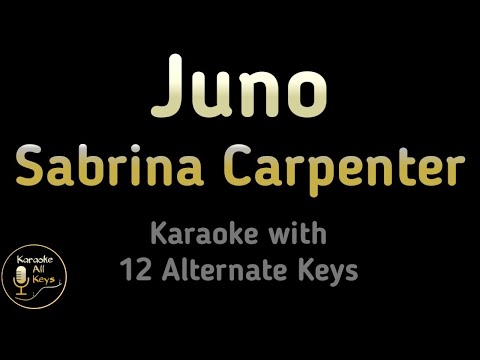 Sabrina Carpenter - Juno Karaoke Instrumental Lower Higher Male & Original Key