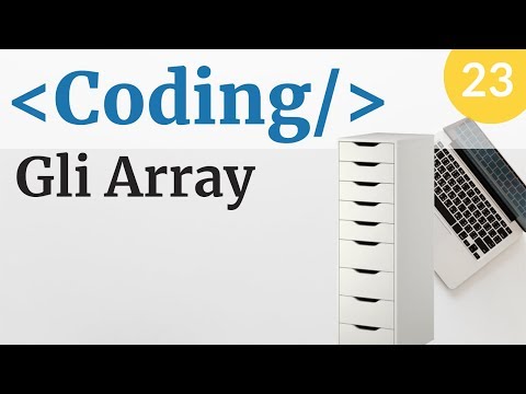 Coding: usare gli array - #23